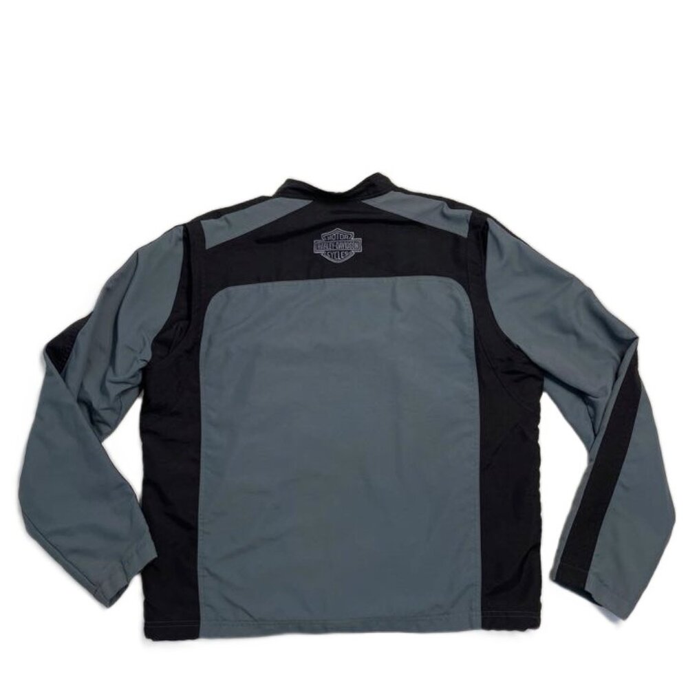 Harley-Davidson Jacket Mens Large Nylon Full Zip Pockets 97533-10VM 2009 Vtg - Picture 2 of 15